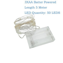 Load image into Gallery viewer, 2M 5M 10M LED Fairy String Wire WaterproofHoliday Christmas Decoration