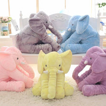 Load image into Gallery viewer, 40cm/60cm Height Large Plush Elephant Doll Toy Kids Sleeping Back Cushion Cute Stuffed Elephant Baby Accompany Doll Xmas Gift