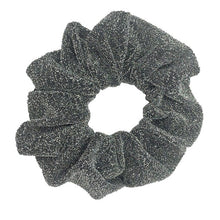 Load image into Gallery viewer, Glitter Metalic hair scrunchies Elastic Ponytail Holder for Women &amp; Girl Fashion satin chiffon Tie Accessoires velvet headwear