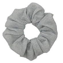 Load image into Gallery viewer, Glitter Metalic hair scrunchies Elastic Ponytail Holder for Women &amp; Girl Fashion satin chiffon Tie Accessoires velvet headwear