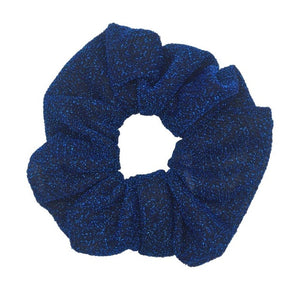 Glitter Metalic hair scrunchies Elastic Ponytail Holder for Women & Girl Fashion satin chiffon Tie Accessoires velvet headwear