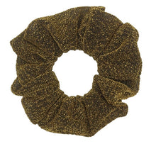 Load image into Gallery viewer, Glitter Metalic hair scrunchies Elastic Ponytail Holder for Women &amp; Girl Fashion satin chiffon Tie Accessoires velvet headwear