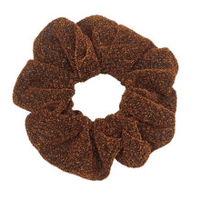 Load image into Gallery viewer, Glitter Metalic hair scrunchies Elastic Ponytail Holder for Women &amp; Girl Fashion satin chiffon Tie Accessoires velvet headwear