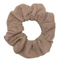 Load image into Gallery viewer, Glitter Metalic hair scrunchies Elastic Ponytail Holder for Women &amp; Girl Fashion satin chiffon Tie Accessoires velvet headwear