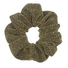 Load image into Gallery viewer, Glitter Metalic hair scrunchies Elastic Ponytail Holder for Women &amp; Girl Fashion satin chiffon Tie Accessoires velvet headwear