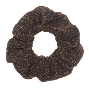 Glitter Metalic hair scrunchies Elastic Ponytail Holder for Women & Girl Fashion satin chiffon Tie Accessoires velvet headwear