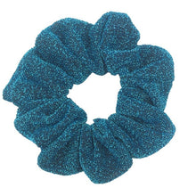 Load image into Gallery viewer, Glitter Metalic hair scrunchies Elastic Ponytail Holder for Women &amp; Girl Fashion satin chiffon Tie Accessoires velvet headwear