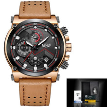 Load image into Gallery viewer, Reloje 2019 LIGE Men Watch Male Leather Automatic date Quartz Watches Mens Luxury Brand Waterproof Sport Clock Relogio Masculino