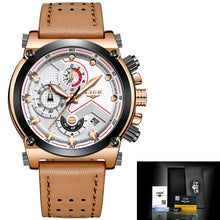 Load image into Gallery viewer, Reloje 2019 LIGE Men Watch Male Leather Automatic date Quartz Watches Mens Luxury Brand Waterproof Sport Clock Relogio Masculino