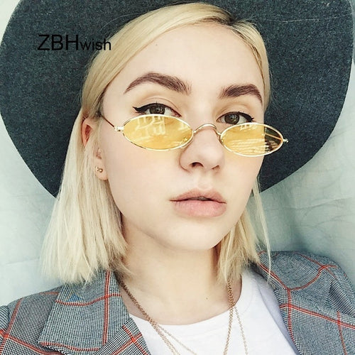 Retro Oval Vintage Women Sunglasses