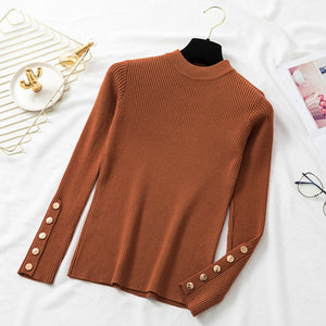 Casual autumn winter women thick sweater pullovers