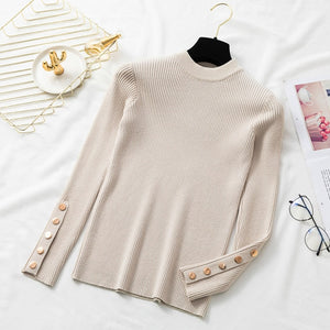 Casual autumn winter women thick sweater pullovers