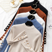 Load image into Gallery viewer, Casual autumn winter women thick sweater pullovers